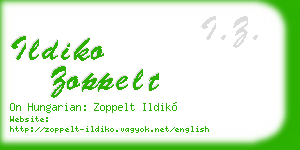 ildiko zoppelt business card