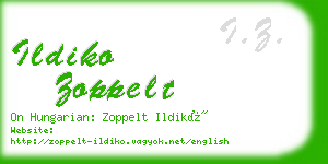 ildiko zoppelt business card